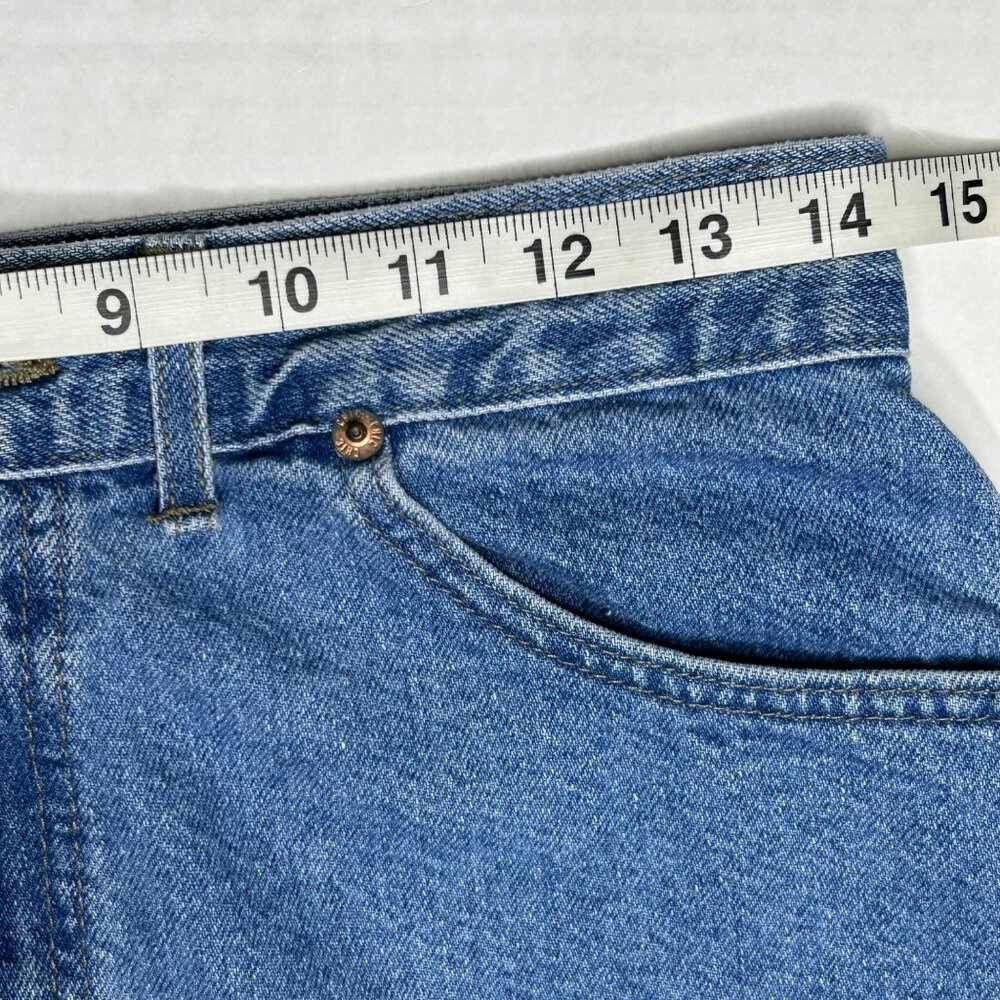 Vintage Chic Blue Jean Shorts Size 10 Average High Rise - Picture 12 of 15